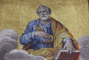 Peter proclaiming Jesus